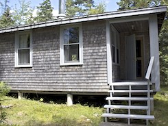 Cottage porch with barbeque